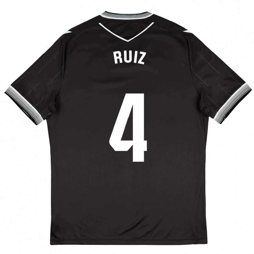 Danxen Dámské Dani Ruiz #4 Černá Bílá Daleko Hráčské Dresy 2025/26 Dres