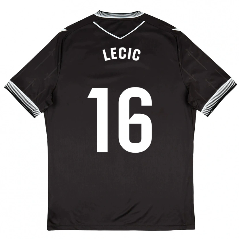Danxen Dámské Luka Lecic #16 Černá Bílá Daleko Hráčské Dresy 2025/26 Dres