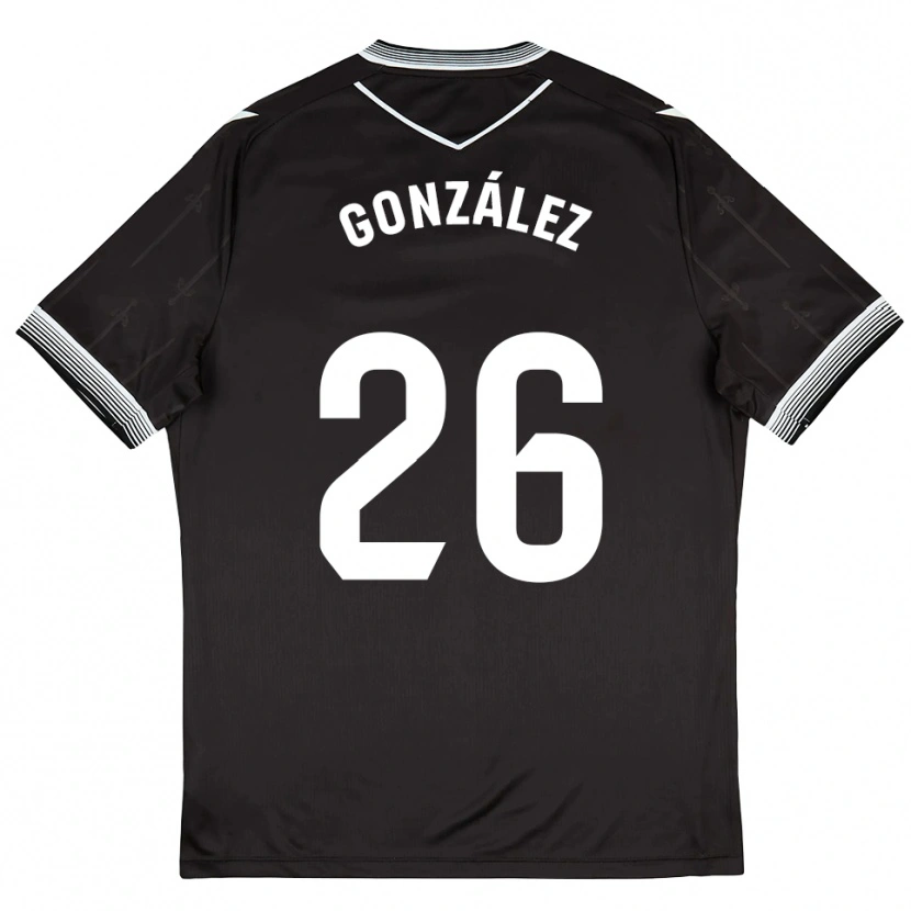 Danxen Dámské Diego González #26 Černá Bílá Daleko Hráčské Dresy 2025/26 Dres