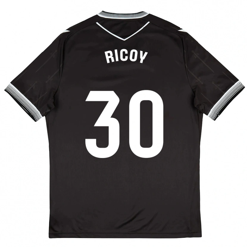 Danxen Dámské Lucas Ricoy #30 Černá Bílá Daleko Hráčské Dresy 2025/26 Dres