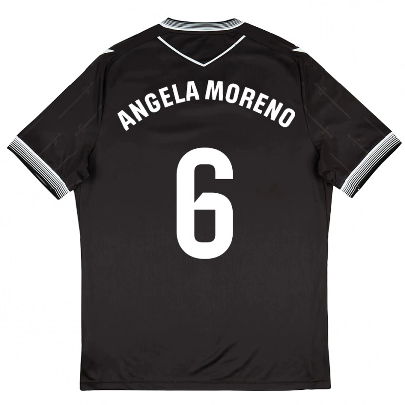 Danxen Dámské Angela Moreno #6 Černá Bílá Daleko Hráčské Dresy 2025/26 Dres
