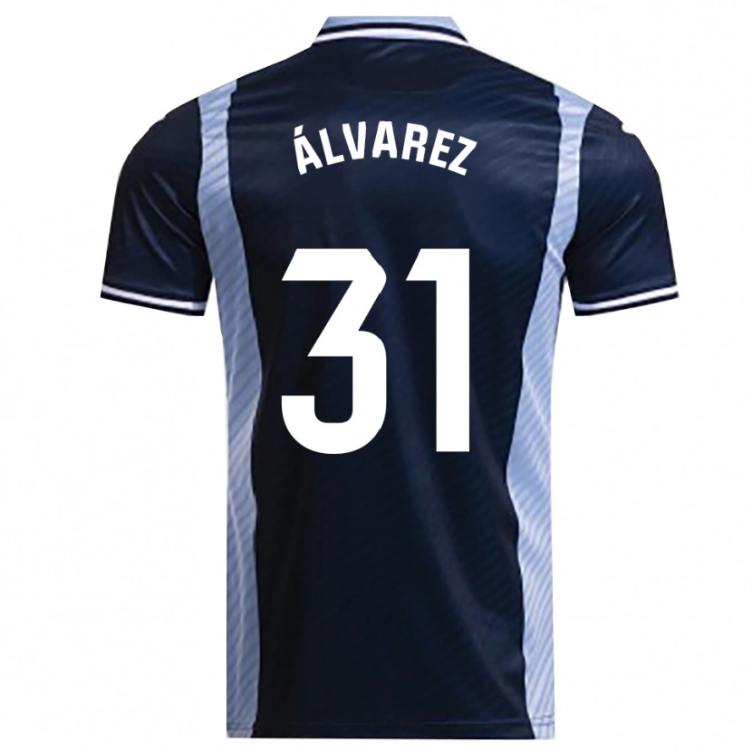 Danxen Dámské Iker Álvarez #31 Tmavě Modrá Nebesky Modrá Daleko Hráčské Dresy 2025/26 Dres