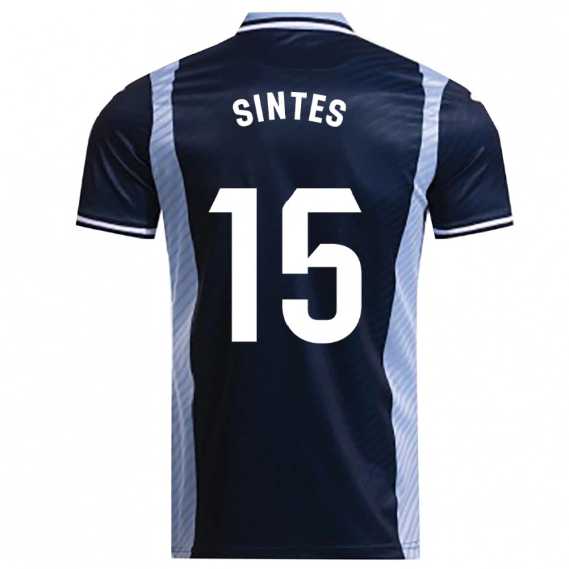 Danxen Dámské Xavi Sintes #15 Tmavě Modrá Nebesky Modrá Daleko Hráčské Dresy 2025/26 Dres