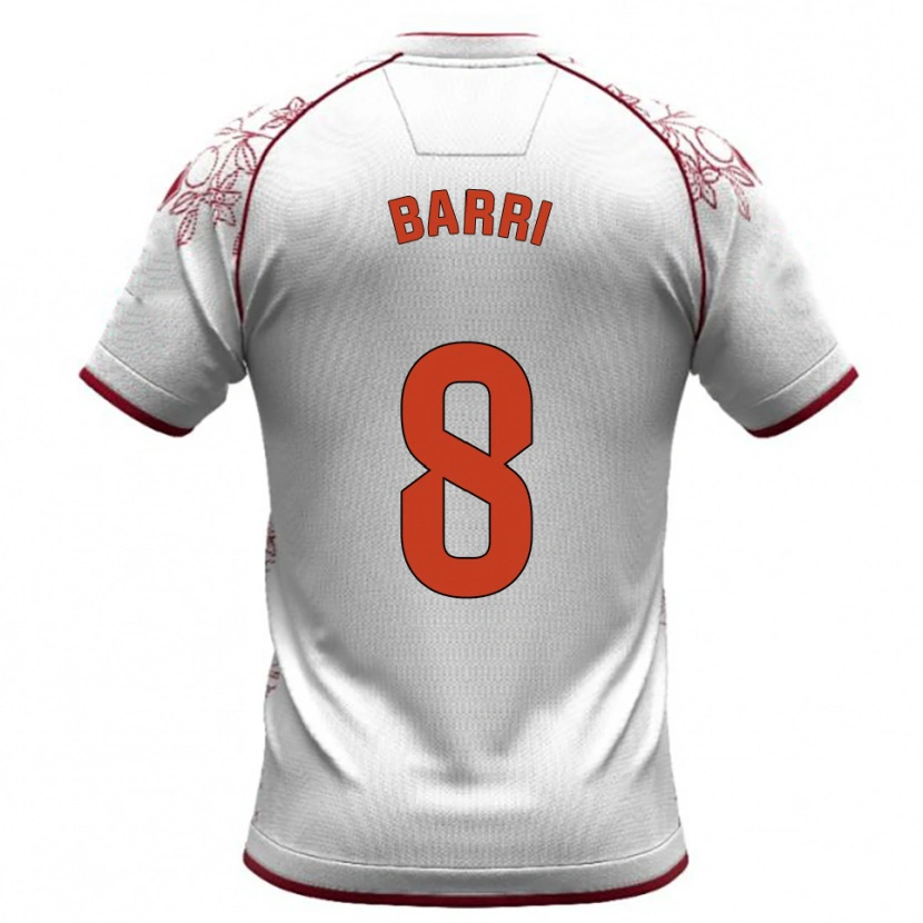 Danxen Dámské Diego Barri #8 Bílá Burgundská Daleko Hráčské Dresy 2025/26 Dres