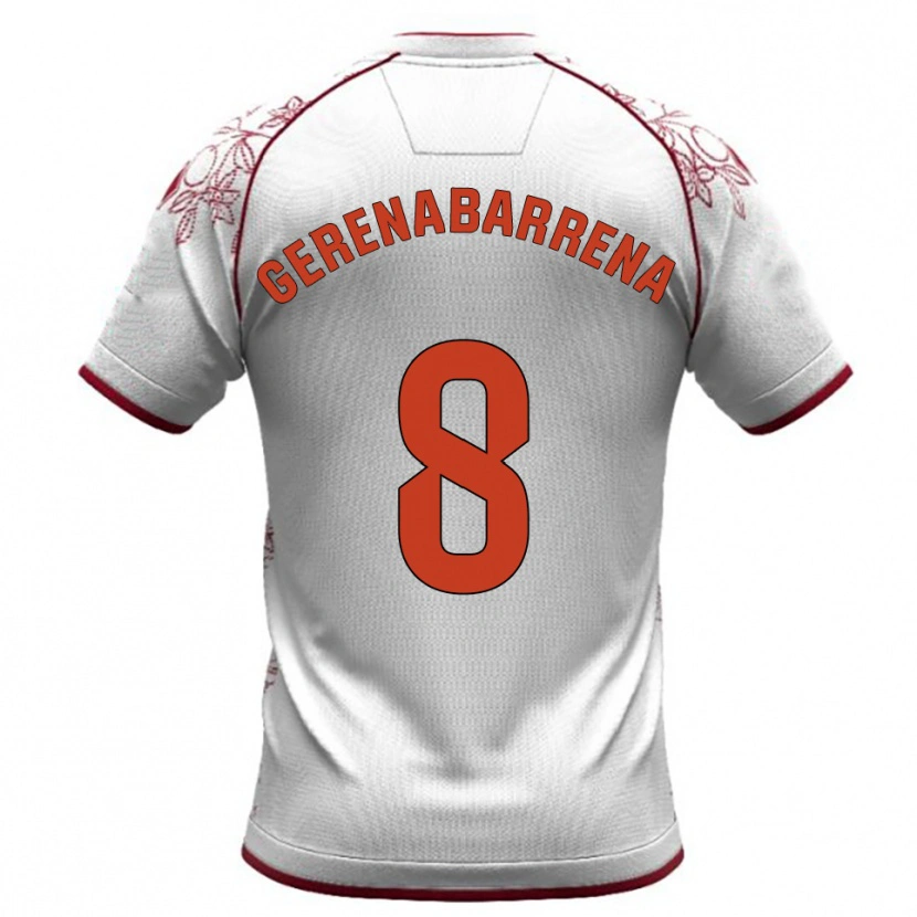 Danxen Dámské Beñat Gerenabarrena #8 Bílá Burgundská Daleko Hráčské Dresy 2025/26 Dres