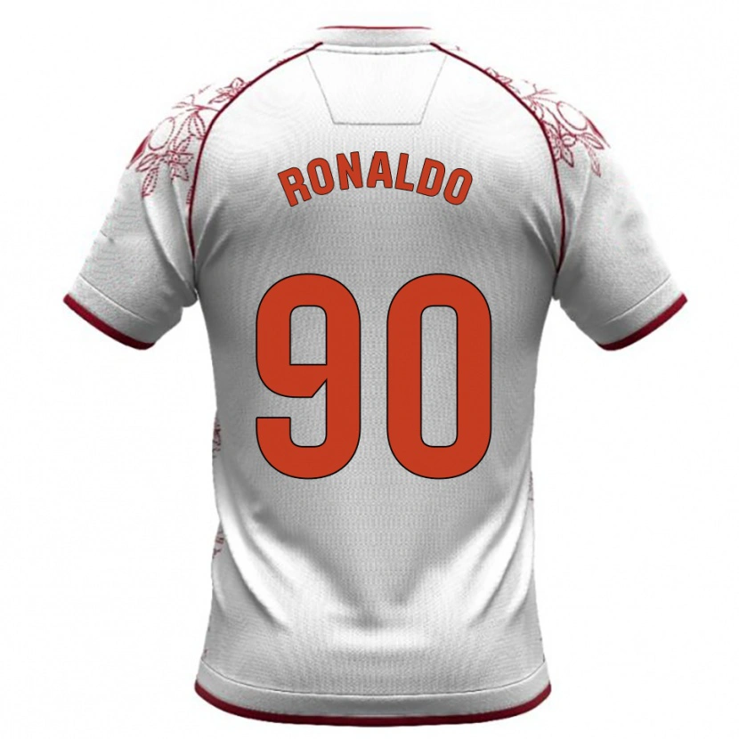 Danxen Dámské Ronaldo #90 Bílá Burgundská Daleko Hráčské Dresy 2025/26 Dres