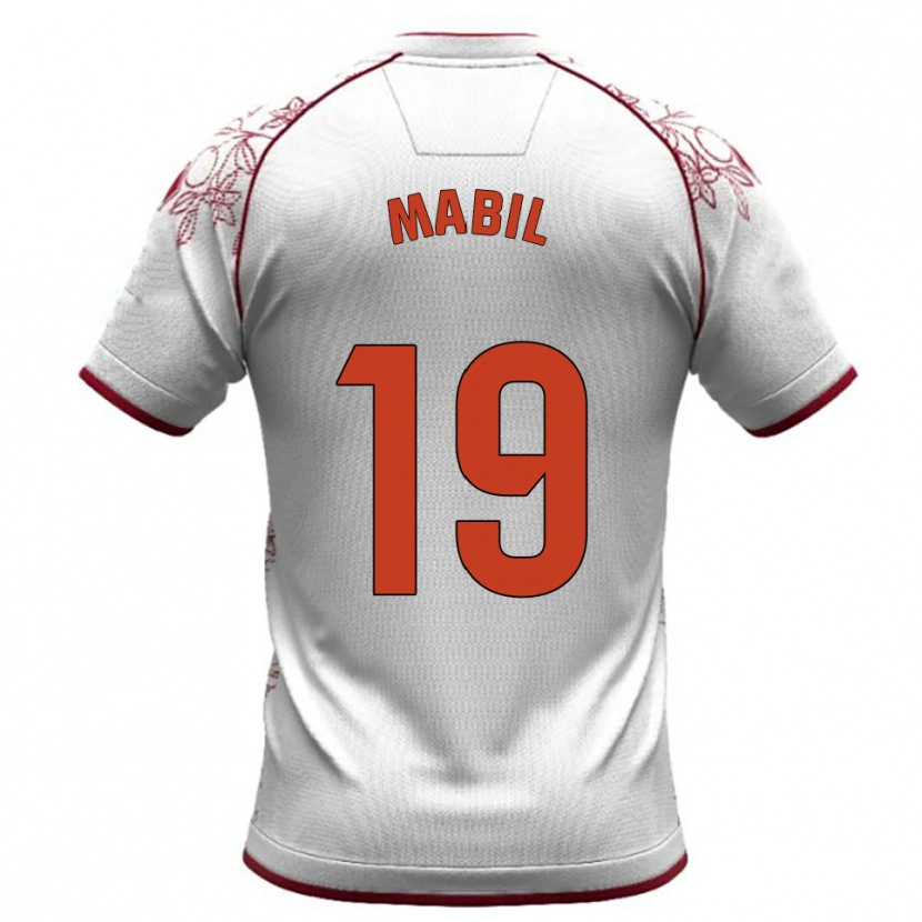 Danxen Dámské Awer Mabil #19 Bílá Burgundská Daleko Hráčské Dresy 2025/26 Dres