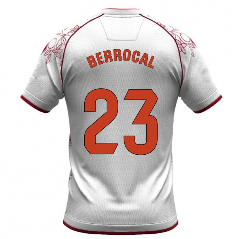Danxen Dámské Manu Berrocal #23 Bílá Burgundská Daleko Hráčské Dresy 2025/26 Dres