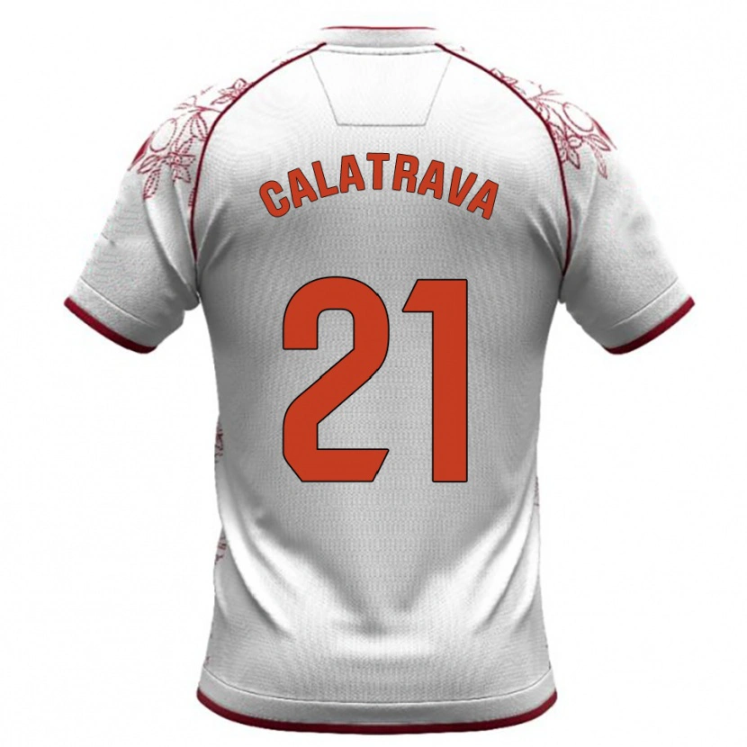 Danxen Dámské Álex Calatrava #21 Bílá Burgundská Daleko Hráčské Dresy 2025/26 Dres