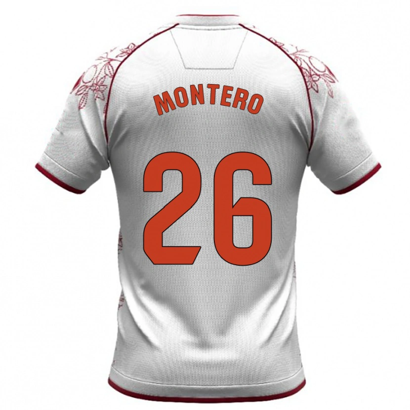 Danxen Dámské Marcos Montero #26 Bílá Burgundská Daleko Hráčské Dresy 2025/26 Dres