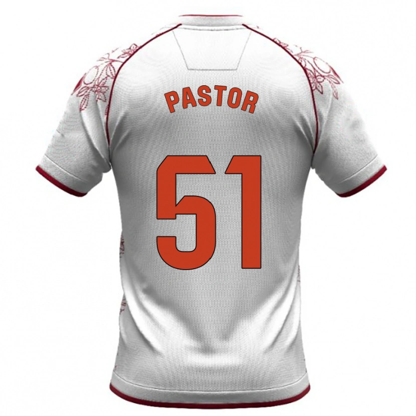 Danxen Dámské Gonzalo Pastor #51 Bílá Burgundská Daleko Hráčské Dresy 2025/26 Dres