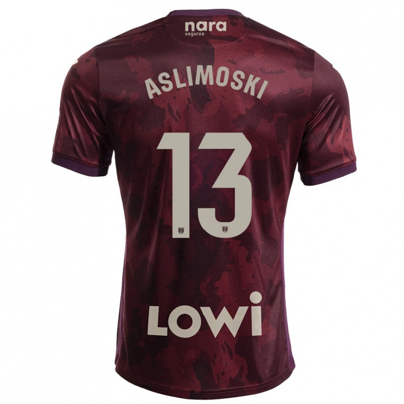 Danxen Dámské Tomme Aslimoski #13 Burgundská Bílá Daleko Hráčské Dresy 2025/26 Dres