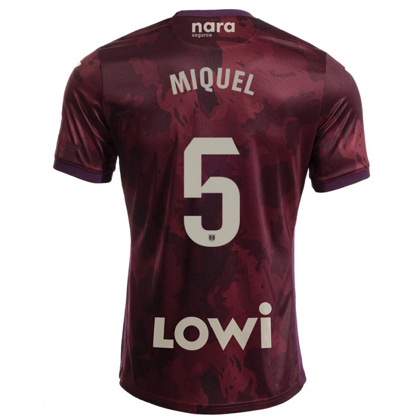 Danxen Dámské Ignasi Miquel #5 Burgundská Bílá Daleko Hráčské Dresy 2025/26 Dres