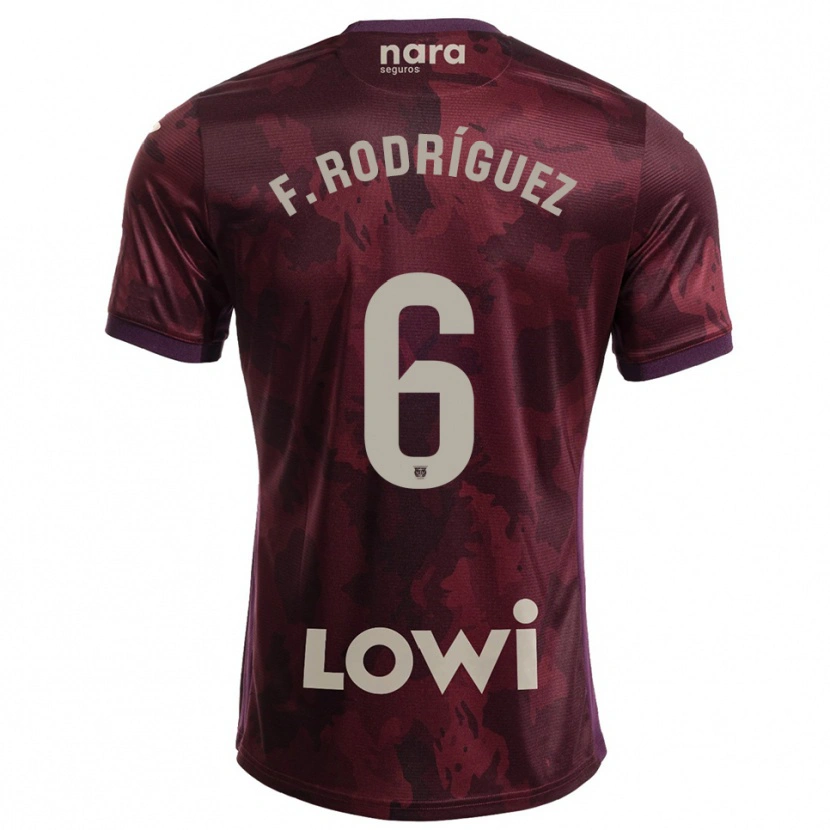 Danxen Dámské Fer Rodríguez #6 Burgundská Bílá Daleko Hráčské Dresy 2025/26 Dres
