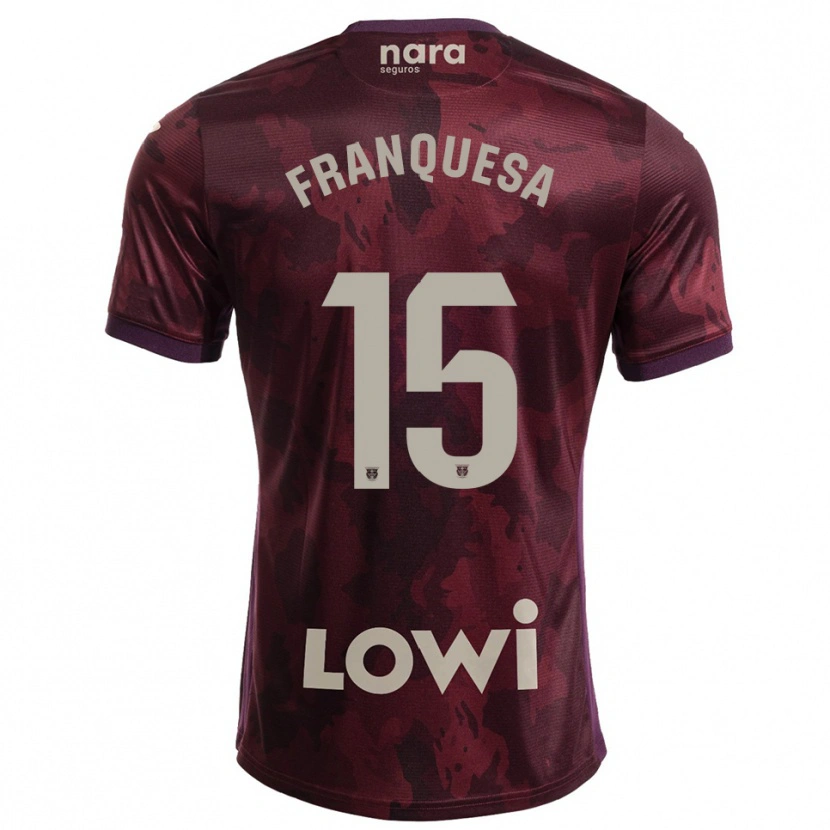 Danxen Dámské Enric Franquesa #15 Burgundská Bílá Daleko Hráčské Dresy 2025/26 Dres