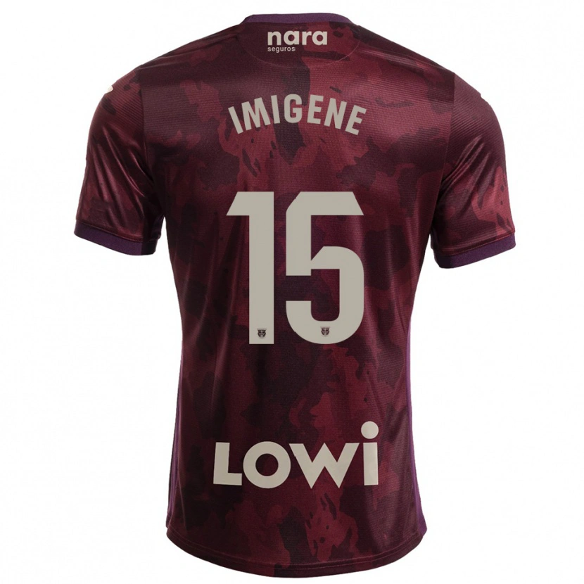 Danxen Dámské Said Imigene #15 Burgundská Bílá Daleko Hráčské Dresy 2025/26 Dres