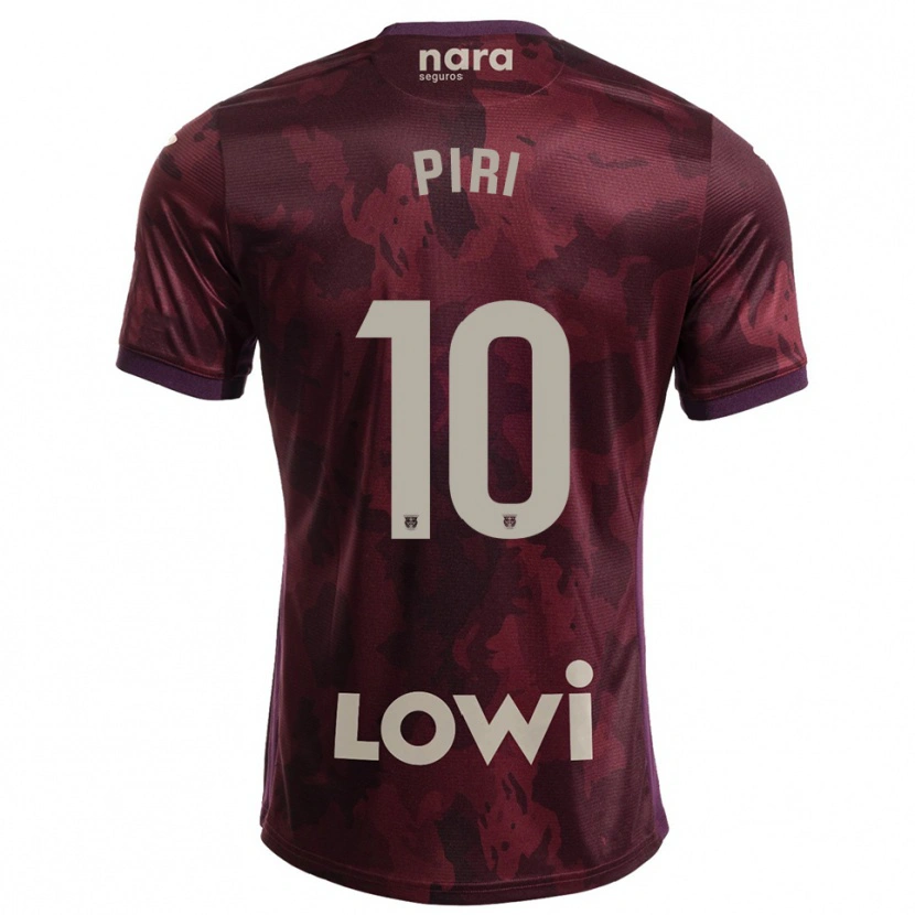 Danxen Dámské Piri #10 Burgundská Bílá Daleko Hráčské Dresy 2025/26 Dres