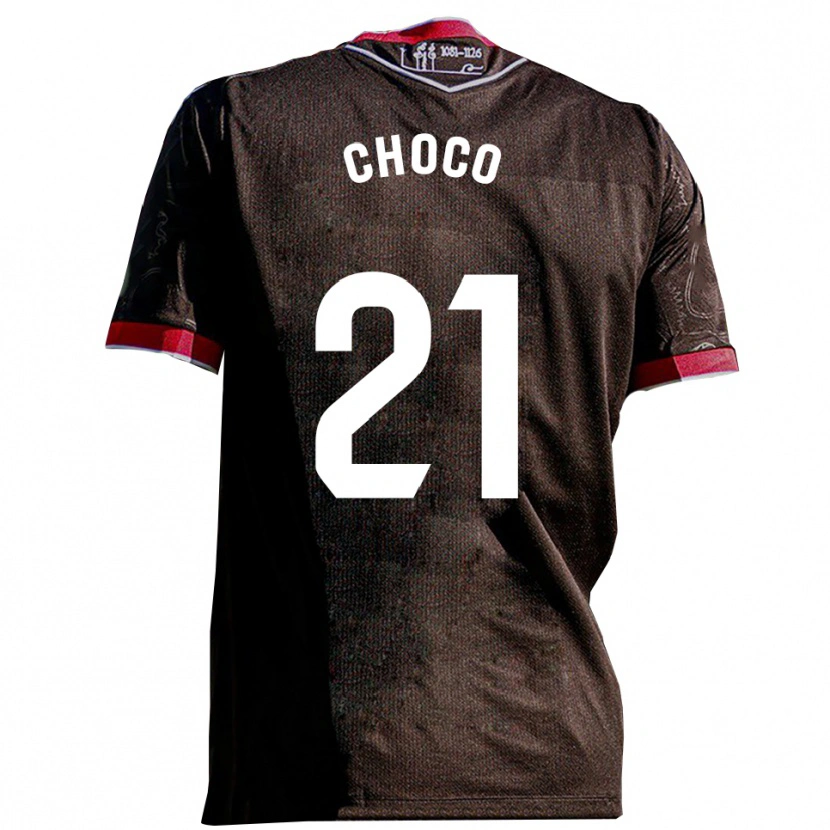 Danxen Dámské Álvaro Choco #21 Černá Červená Daleko Hráčské Dresy 2025/26 Dres