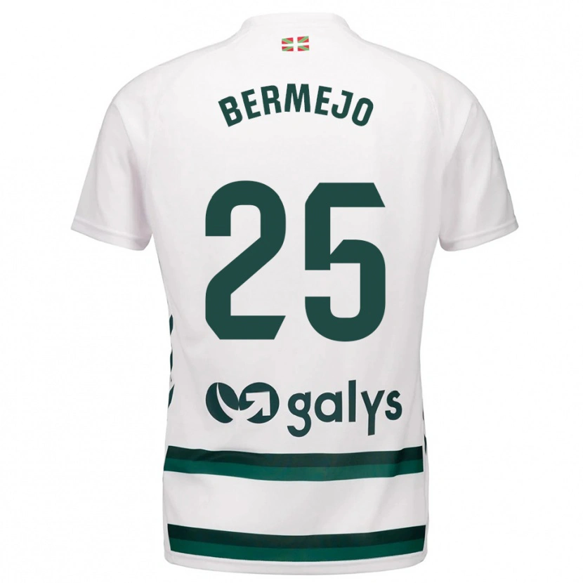 Danxen Dámské Joseba Bermejo #25 Bílá Zelená Daleko Hráčské Dresy 2025/26 Dres