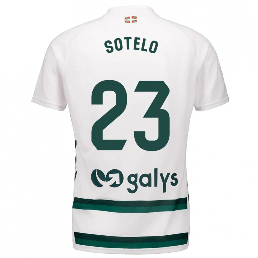 Danxen Dámské Marcos Sotelo #23 Bílá Zelená Daleko Hráčské Dresy 2025/26 Dres