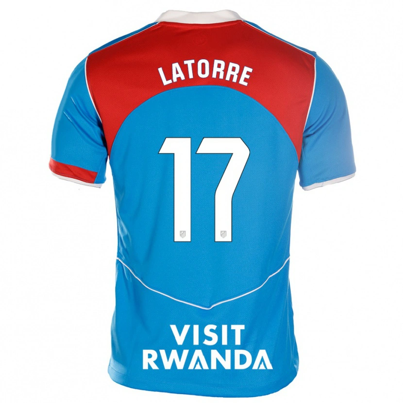 Danxen Dámské Barbara Latorre #17 Modrá Bílá Třetí Hráčské Dresy 2025/26 Dres