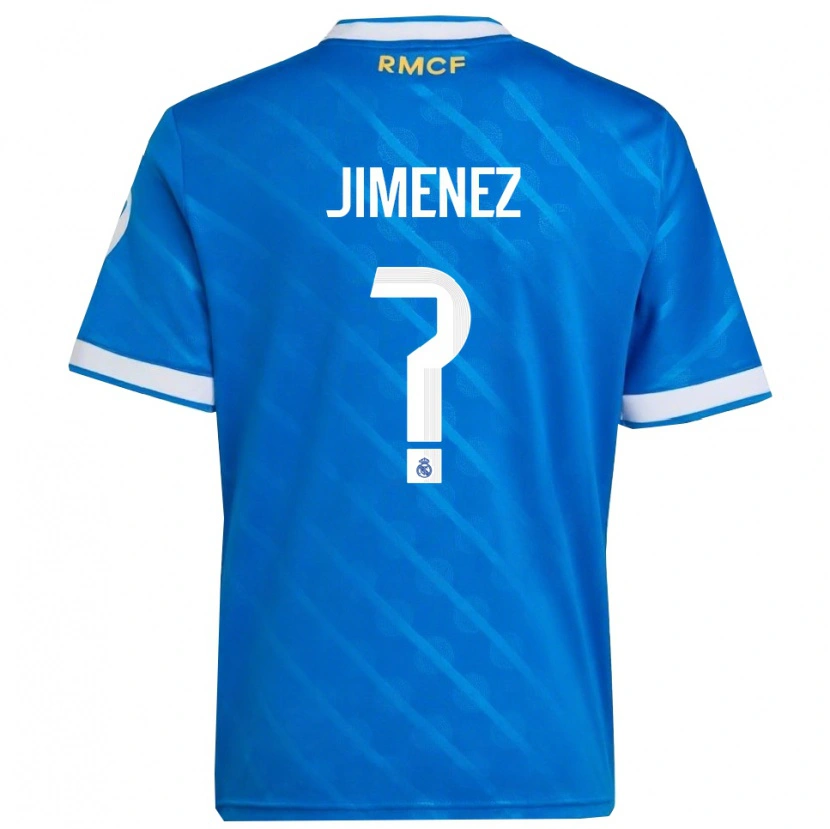 Danxen Dámské Alejandro Jimenez #0 Modrá Bílá Třetí Hráčské Dresy 2025/26 Dres