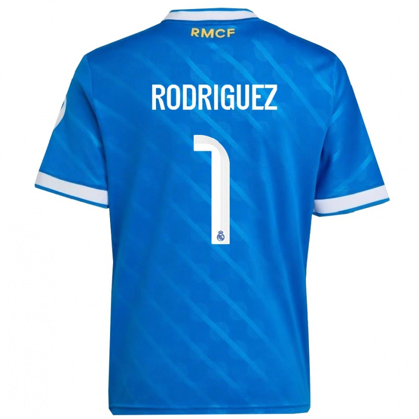Danxen Dámské Misa Rodriguez #1 Modrá Bílá Třetí Hráčské Dresy 2025/26 Dres