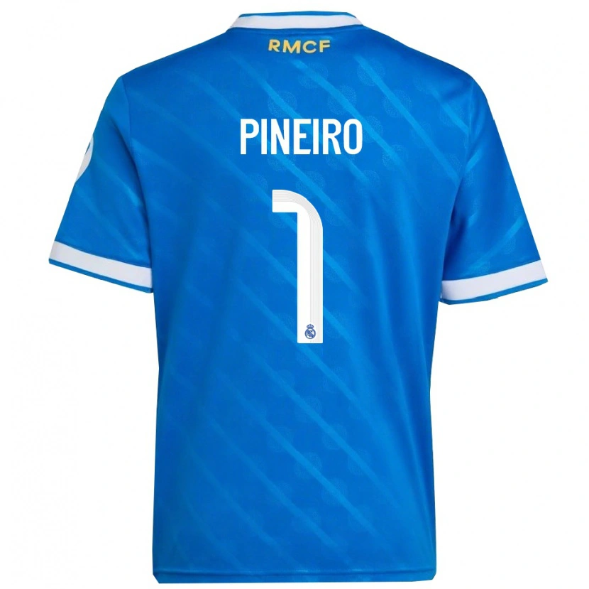Danxen Dámské Diego Pineiro #1 Modrá Bílá Třetí Hráčské Dresy 2025/26 Dres