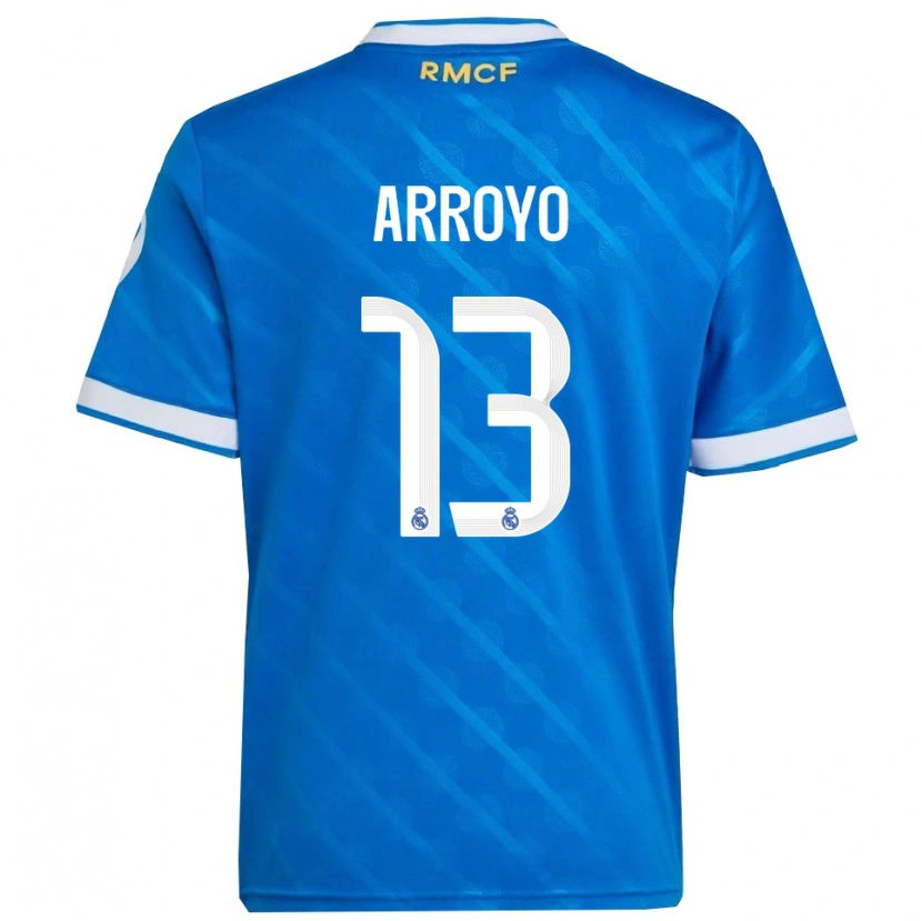 Danxen Dámské Diego Arroyo #13 Modrá Bílá Třetí Hráčské Dresy 2025/26 Dres