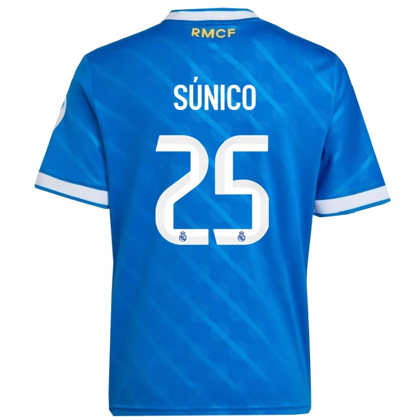 Danxen Dámské Guille Súnico #25 Modrá Bílá Třetí Hráčské Dresy 2025/26 Dres