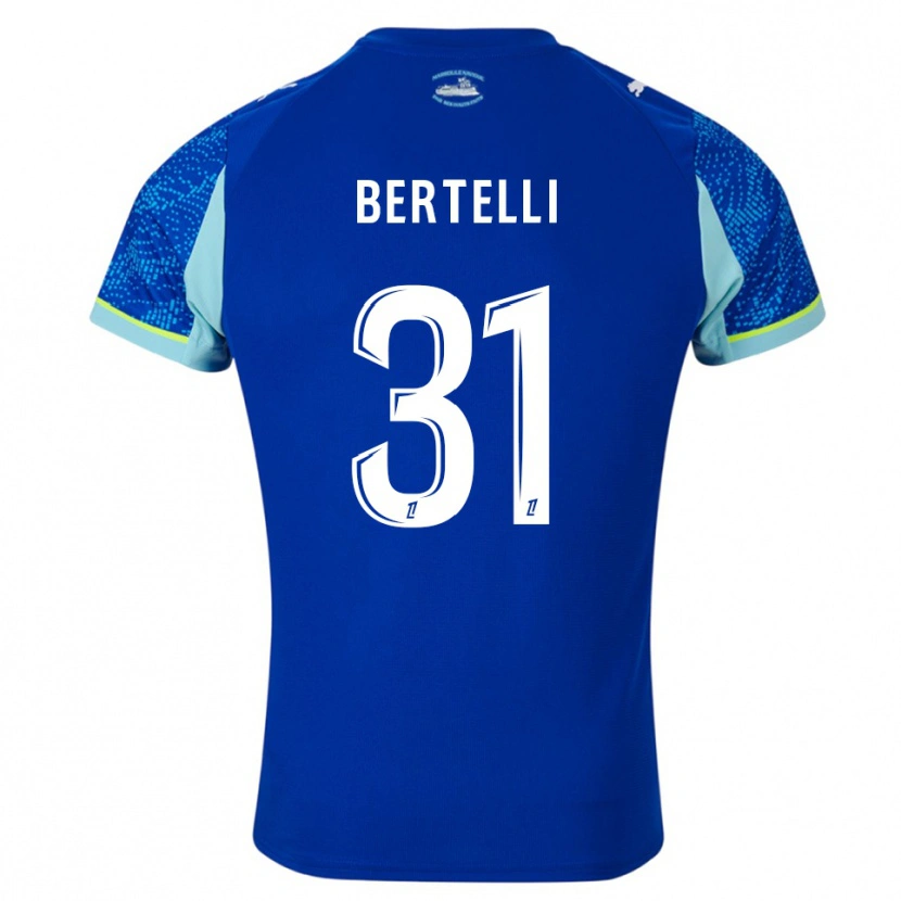 Danxen Dámské Ugo Bertelli #31 Nebesky Modrá Bílá Třetí Hráčské Dresy 2025/26 Dres