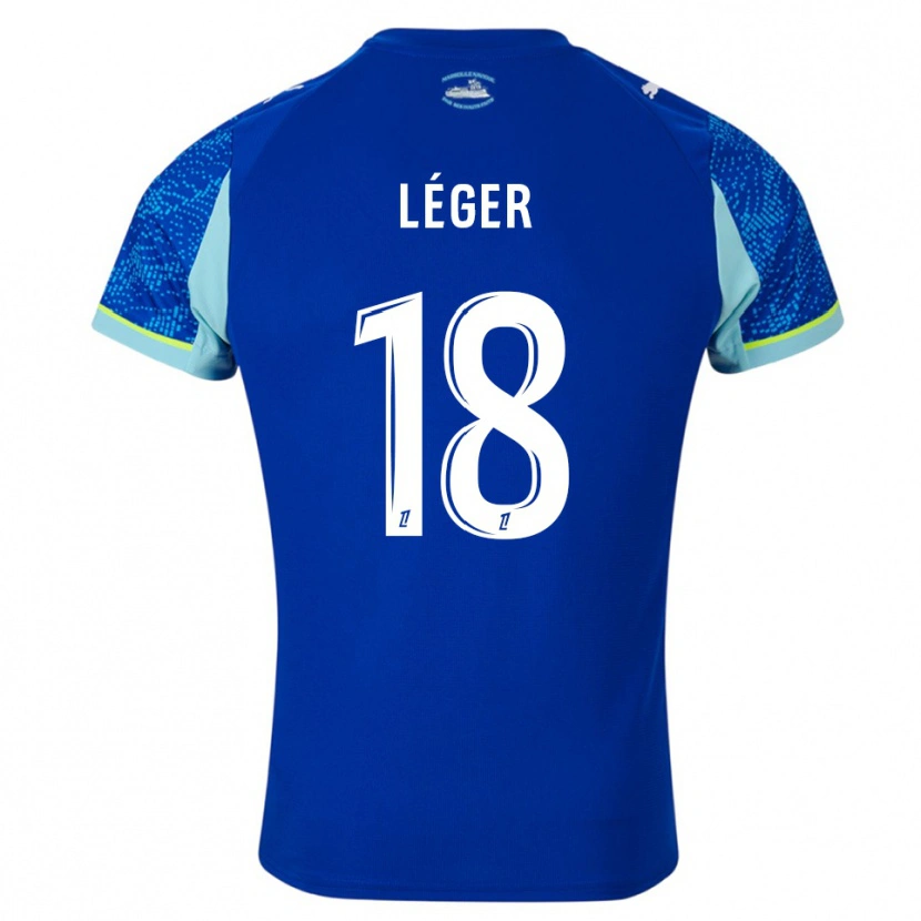 Danxen Dámské Marie-Charlotte Léger #18 Nebesky Modrá Bílá Třetí Hráčské Dresy 2025/26 Dres