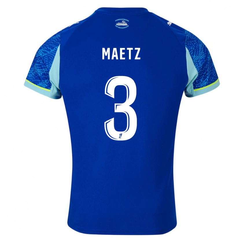 Danxen Dámské Agathe Maetz #3 Nebesky Modrá Bílá Třetí Hráčské Dresy 2025/26 Dres