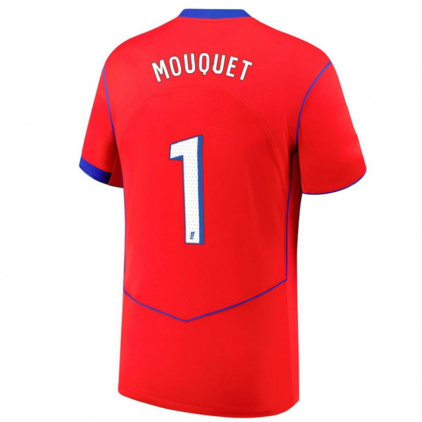 Danxen Dámské Louis Mouquet #1 Červená Modrá Bílá Třetí Hráčské Dresy 2025/26 Dres