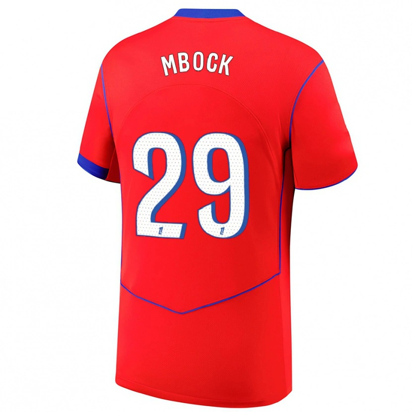 Danxen Dámské Griedge Mbock #29 Červená Modrá Bílá Třetí Hráčské Dresy 2025/26 Dres
