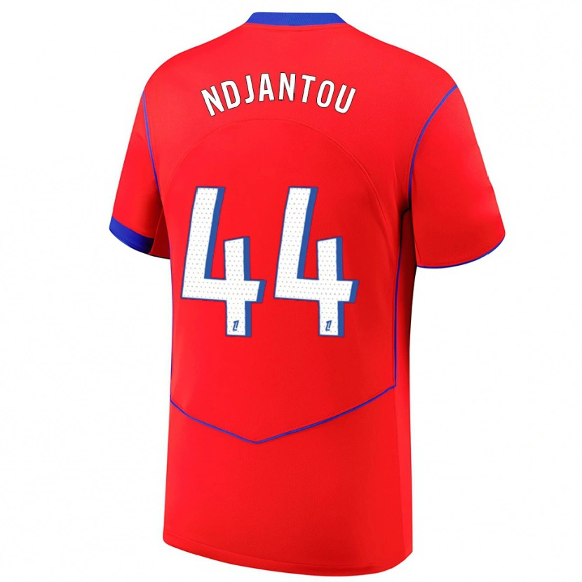 Danxen Dámské Quentin Ndjantou #44 Červená Modrá Bílá Třetí Hráčské Dresy 2025/26 Dres