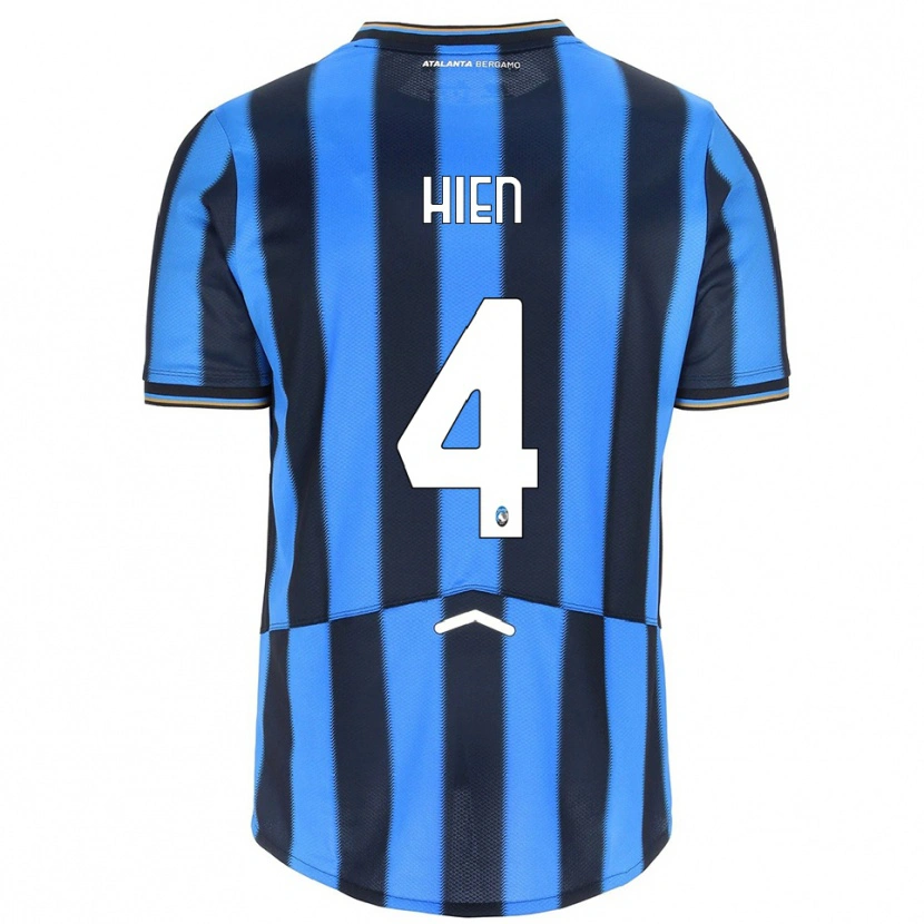 Danxen Dětské Isak Hien #4 Nebesky Modrá Černá Domů Hráčské Dresy 2025/26 Dres