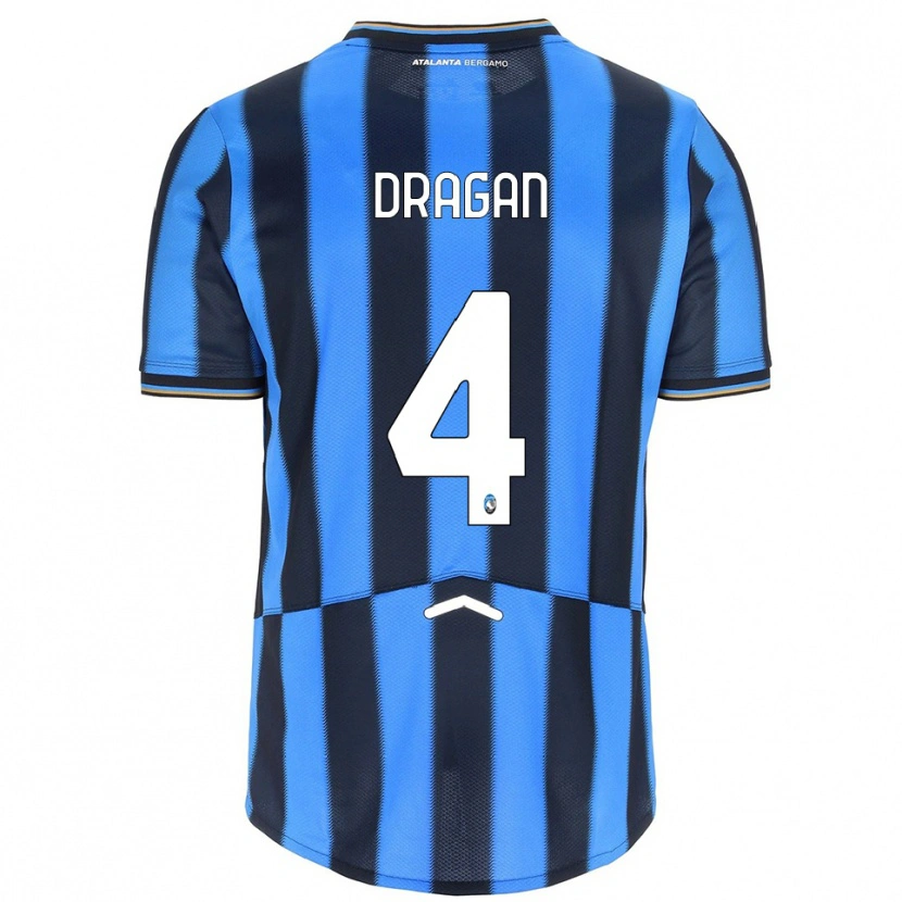 Danxen Dětské Oleksandr Dragan #4 Nebesky Modrá Černá Domů Hráčské Dresy 2025/26 Dres