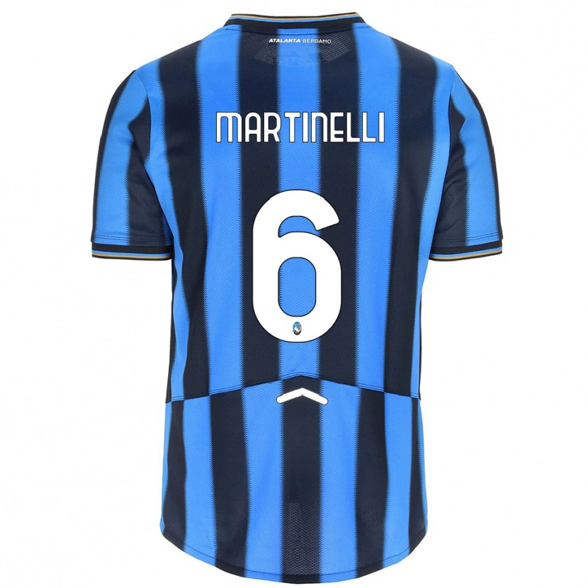 Danxen Dětské Gabriel Martinelli #6 Nebesky Modrá Černá Domů Hráčské Dresy 2025/26 Dres