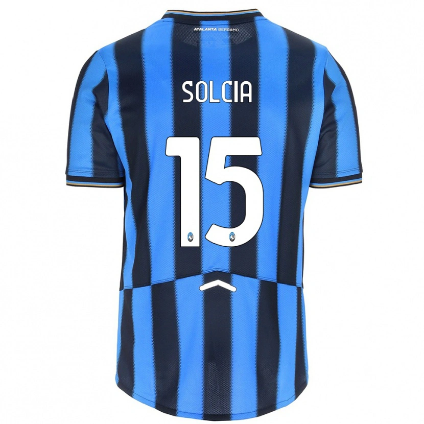 Danxen Dětské Daniele Solcia #15 Nebesky Modrá Černá Domů Hráčské Dresy 2025/26 Dres