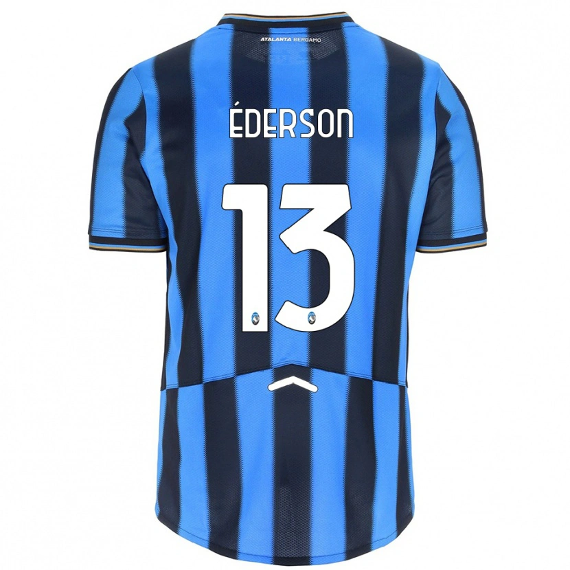 Danxen Dětské Éderson #13 Nebesky Modrá Černá Domů Hráčské Dresy 2025/26 Dres