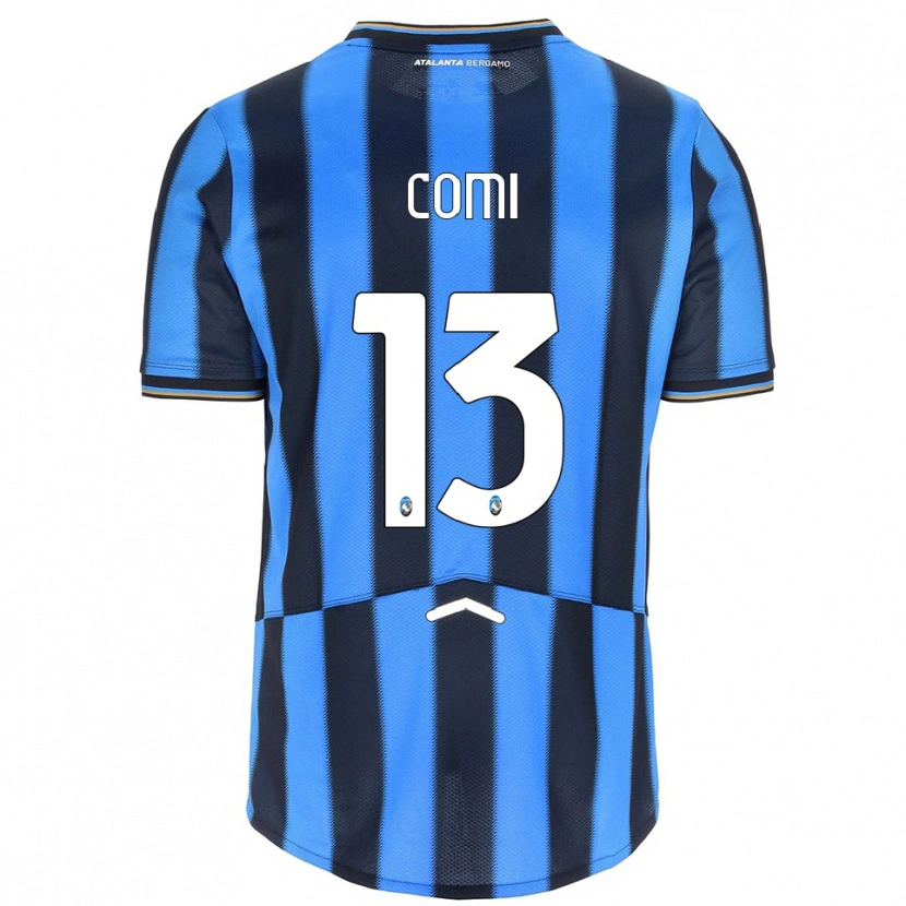 Danxen Dětské Pietro Comi #13 Nebesky Modrá Černá Domů Hráčské Dresy 2025/26 Dres