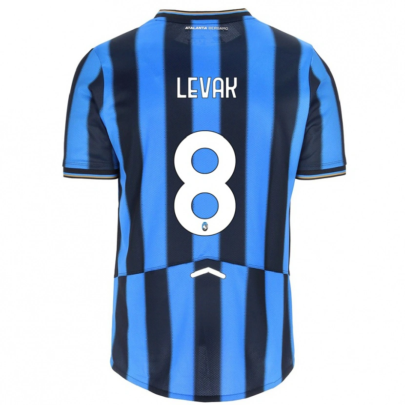 Danxen Dětské Sergej Levak #8 Nebesky Modrá Černá Domů Hráčské Dresy 2025/26 Dres
