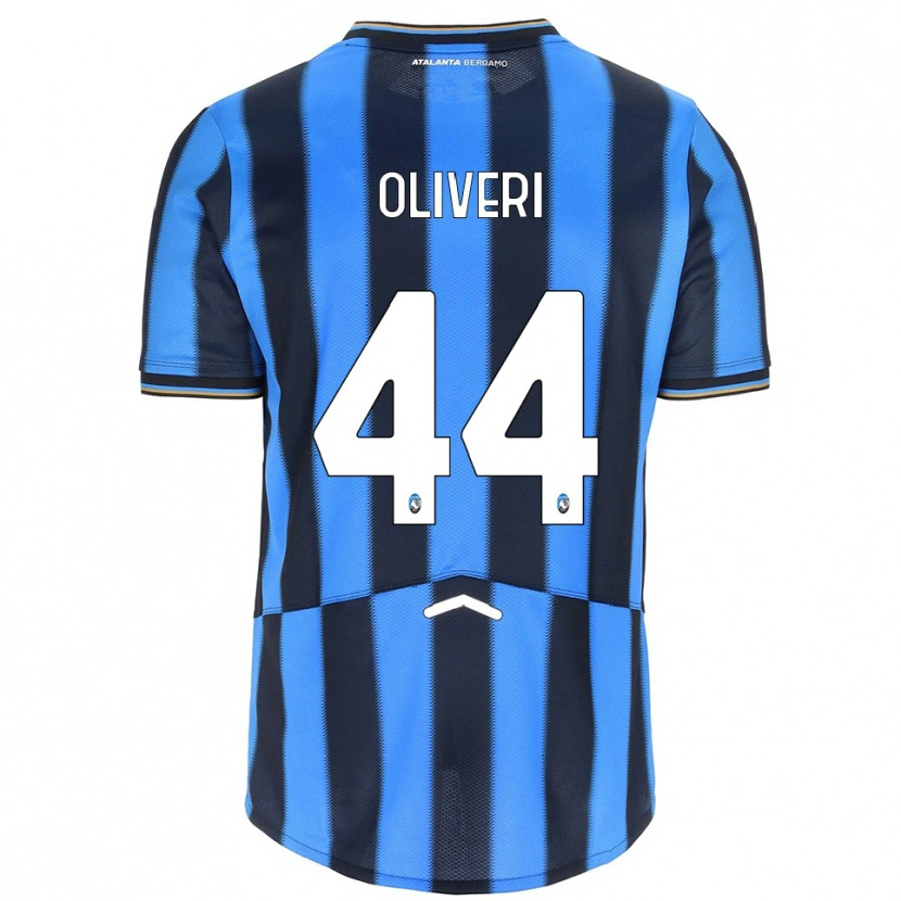 Danxen Dětské Andrea Oliveri #44 Nebesky Modrá Černá Domů Hráčské Dresy 2025/26 Dres
