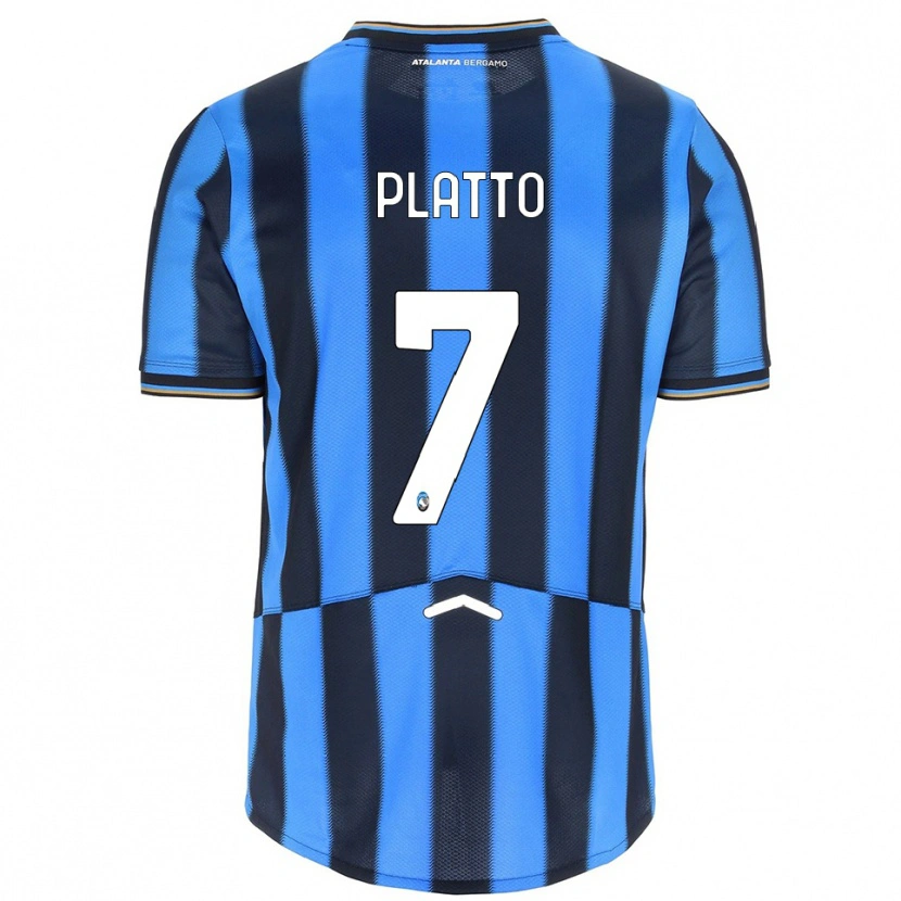 Danxen Dětské Gabriele Platto #7 Nebesky Modrá Černá Domů Hráčské Dresy 2025/26 Dres