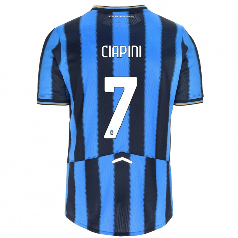 Danxen Dětské Adriano Ciapini #7 Nebesky Modrá Černá Domů Hráčské Dresy 2025/26 Dres