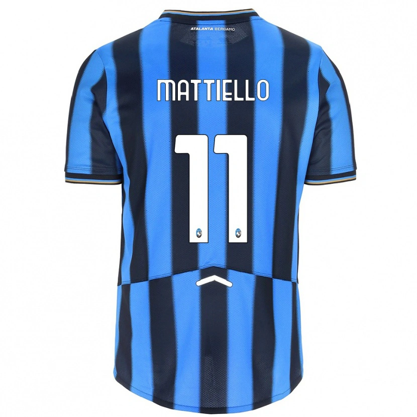 Danxen Dětské Federico Mattiello #11 Nebesky Modrá Černá Domů Hráčské Dresy 2025/26 Dres
