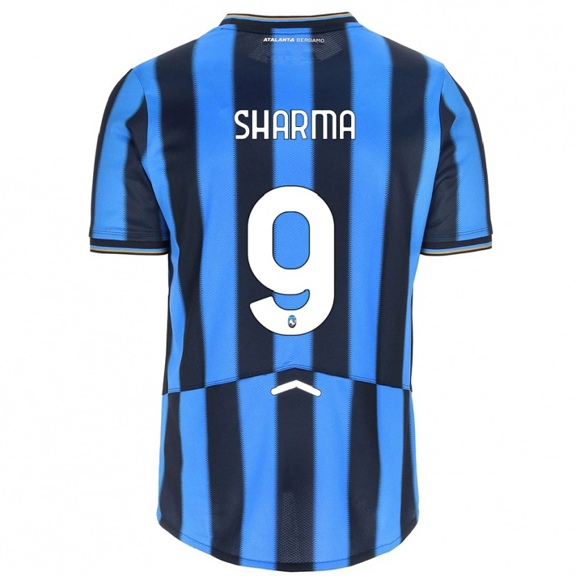 Danxen Dětské Rahul Sharma #9 Nebesky Modrá Černá Domů Hráčské Dresy 2025/26 Dres