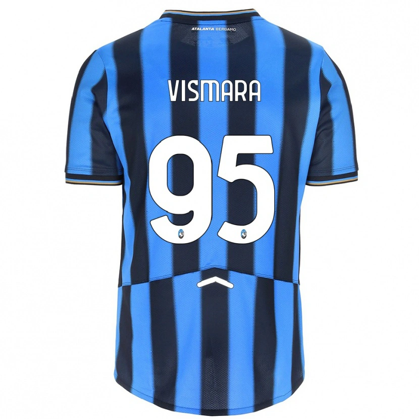 Danxen Dětské Paolo Vismara #95 Nebesky Modrá Černá Domů Hráčské Dresy 2025/26 Dres