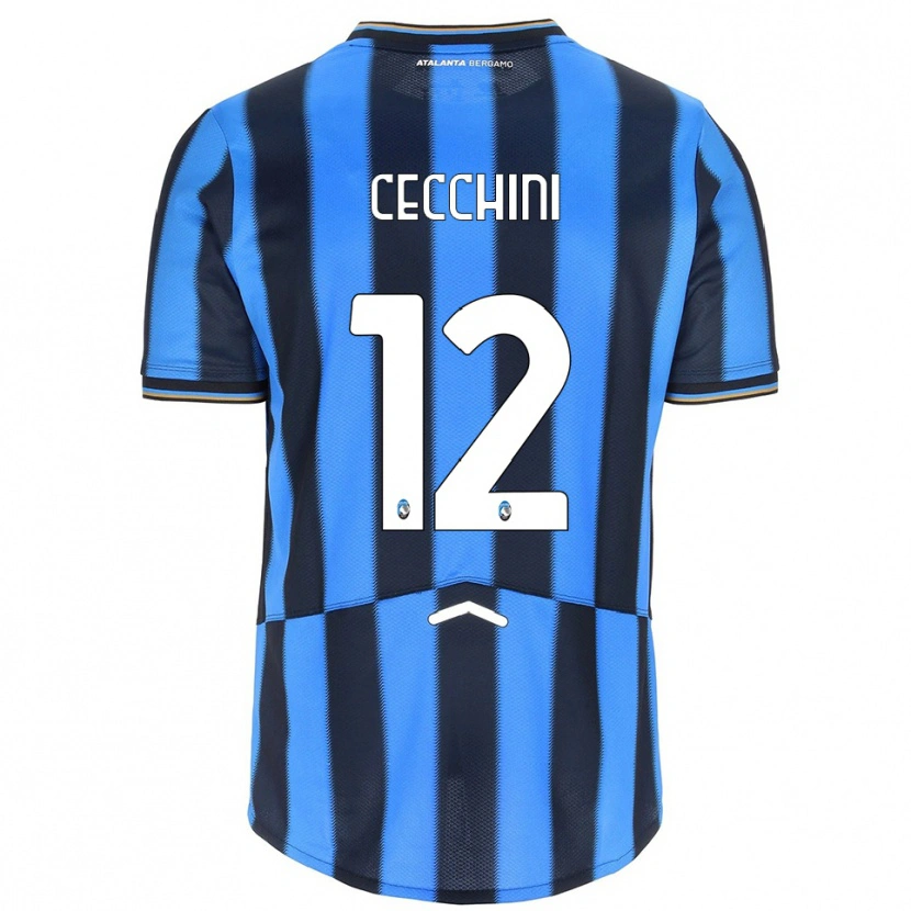 Danxen Dětské Filippo Cecchini #12 Nebesky Modrá Černá Domů Hráčské Dresy 2025/26 Dres